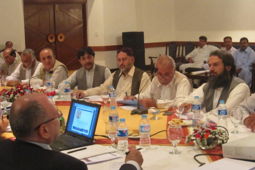 Parliamentarians from Balochistan at a consultation session in Quetta.